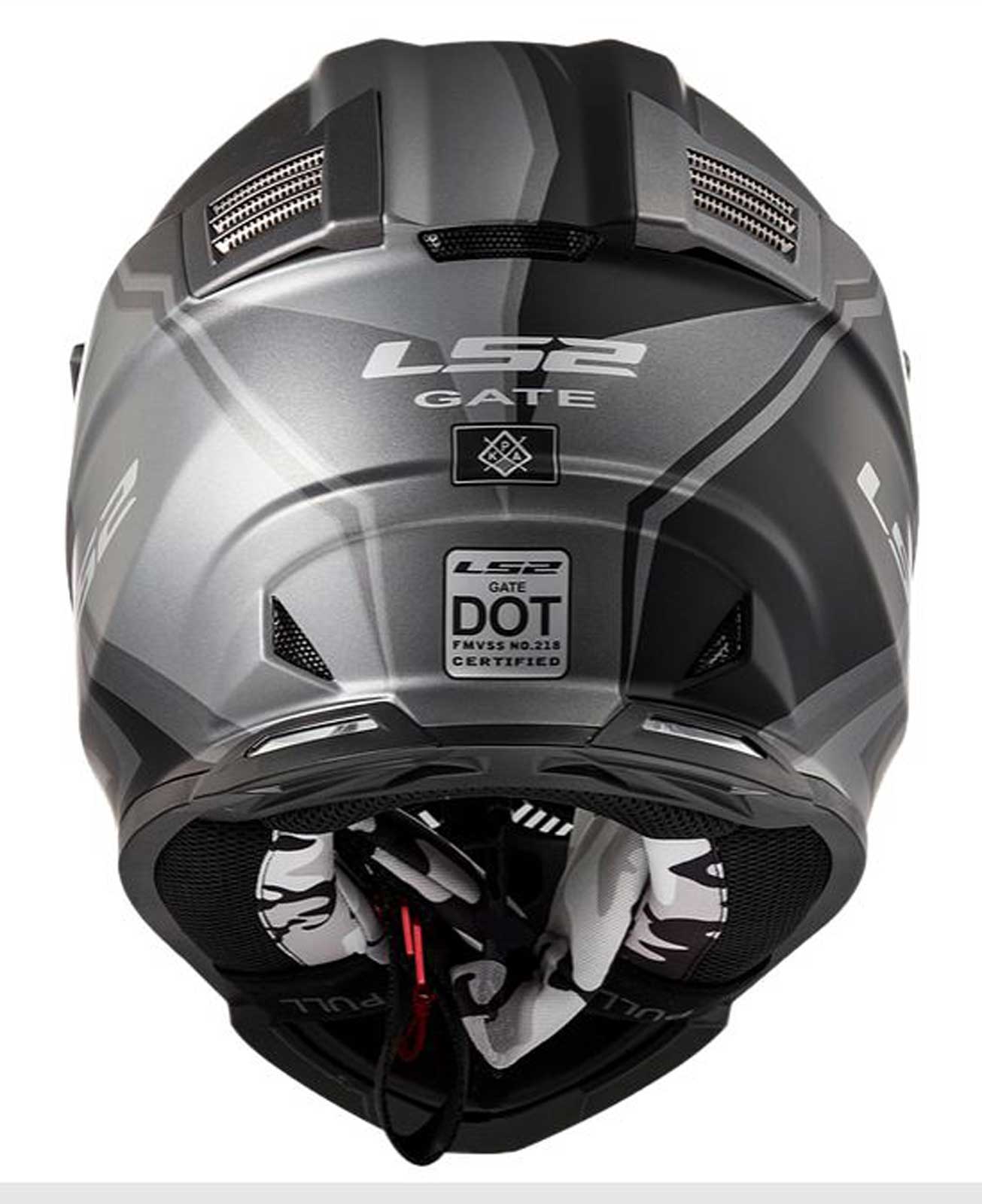 LS2 Helmets Gate TwoFace Full Face MX Motorcycle Helmet, Matte Gray & Black - Largest Selection of Harley-Davidson Products