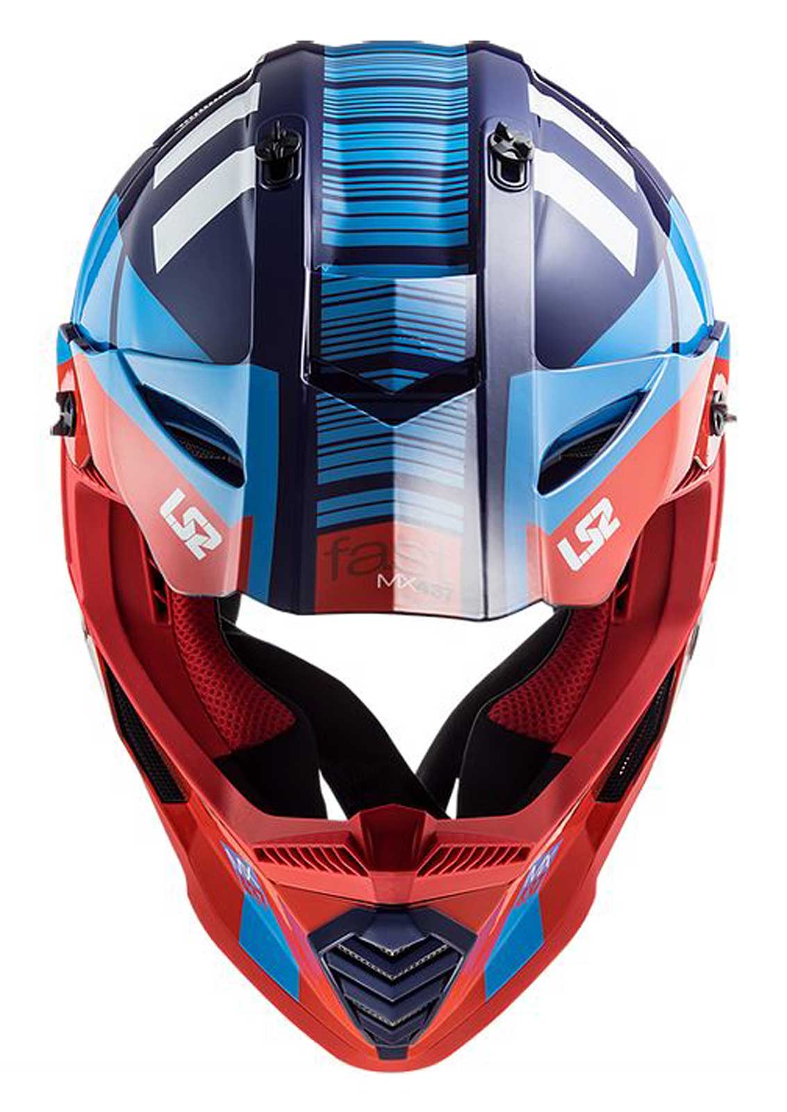LS2 Helmets Gate XCODE Full Face MX Motorcycle Helmet, Gloss Red