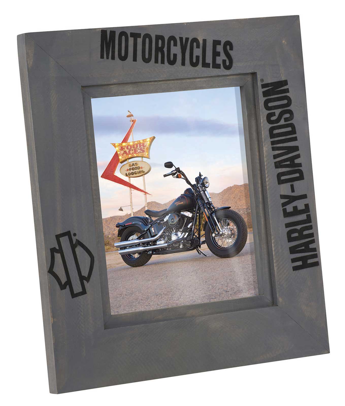 Harley-Davidson® Motorcycle Graphics Solid Pine Wooden Picture