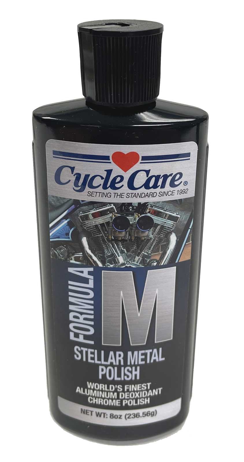 Cycle Care Formula M - Stellar Motorcycle Clean, Polish & Protect Metal Surfaces Detailer Polish - Aluminum, Billet & Chrome - 8 oz. - Wisconsin Harley-Davidson