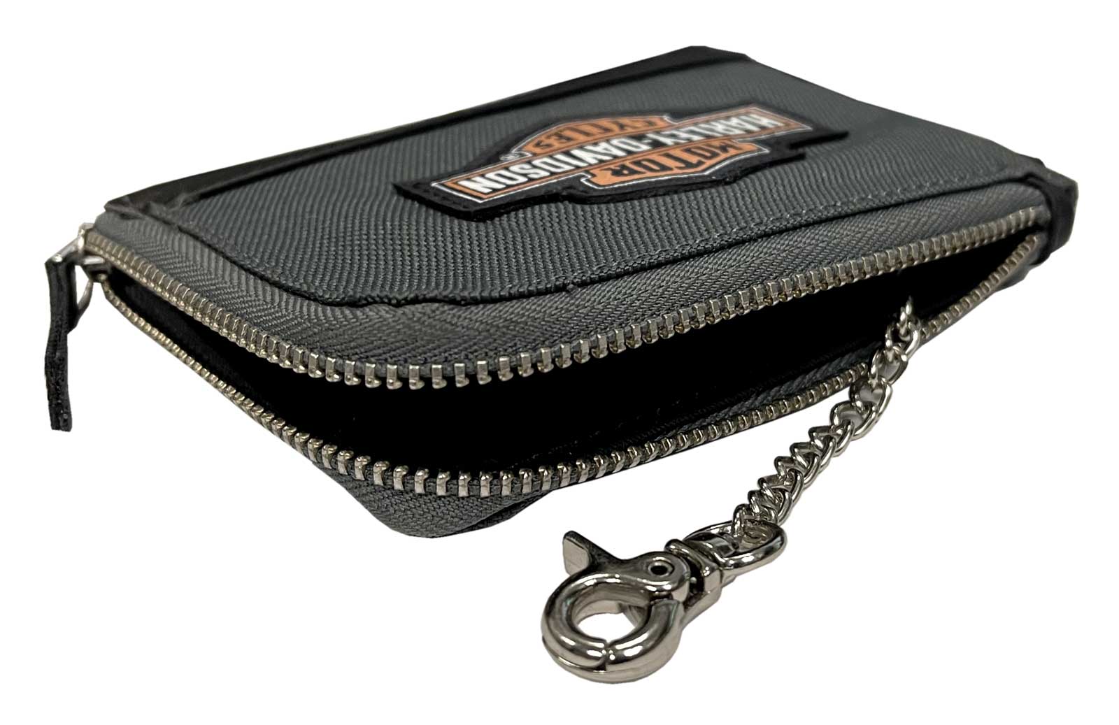 Harley-Davidson Women's Vintage B&S Embroidery Leather Coin Pouch  VBS6281-ORGBLK, Harley Davidson 