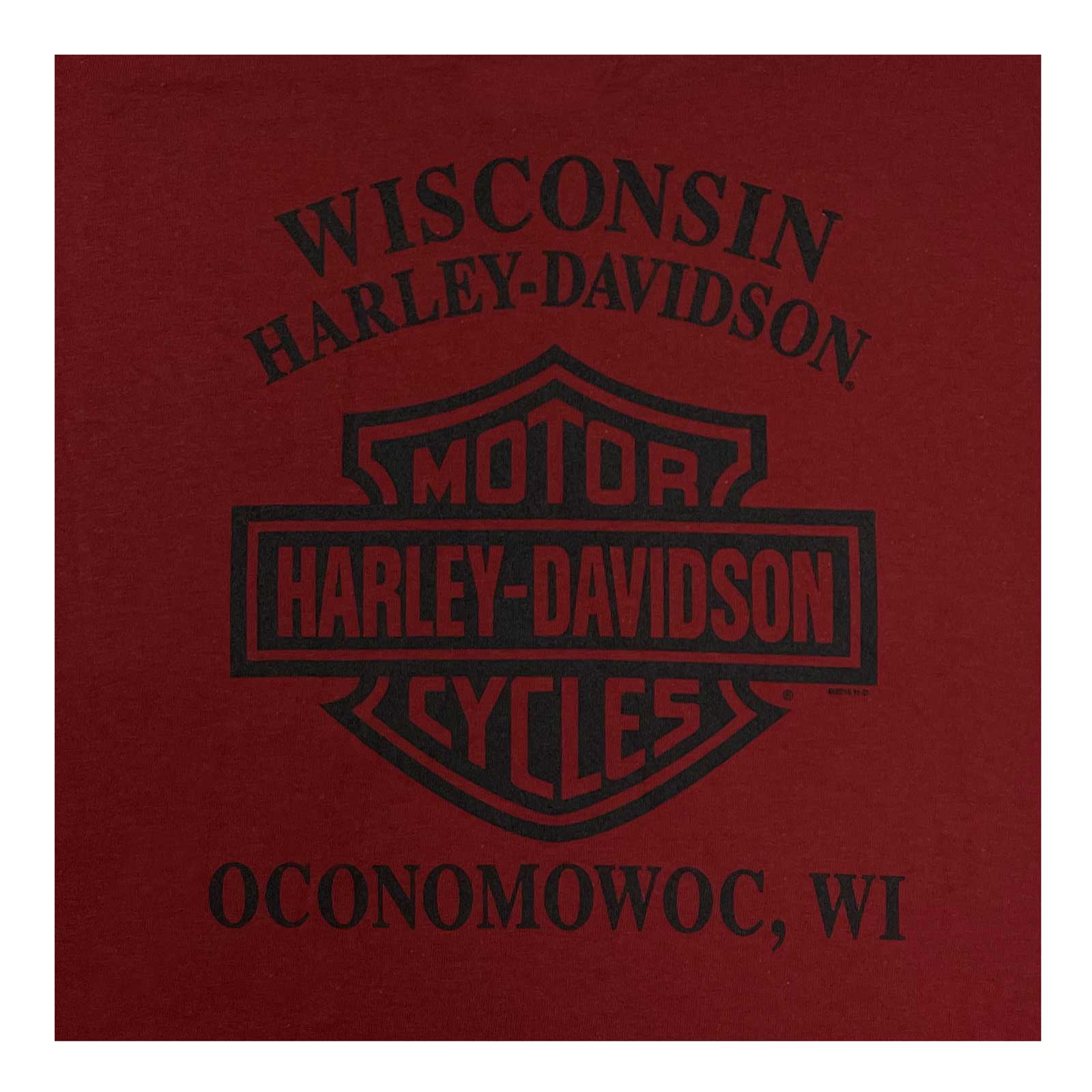 Harley-Davidson Free Shipping - Harley-Davidson Men's Retro Cruiser Crew-Neck Short Sleeve T-Shirt - Dark Red - Free Shipping on many products plus Orders Over $99