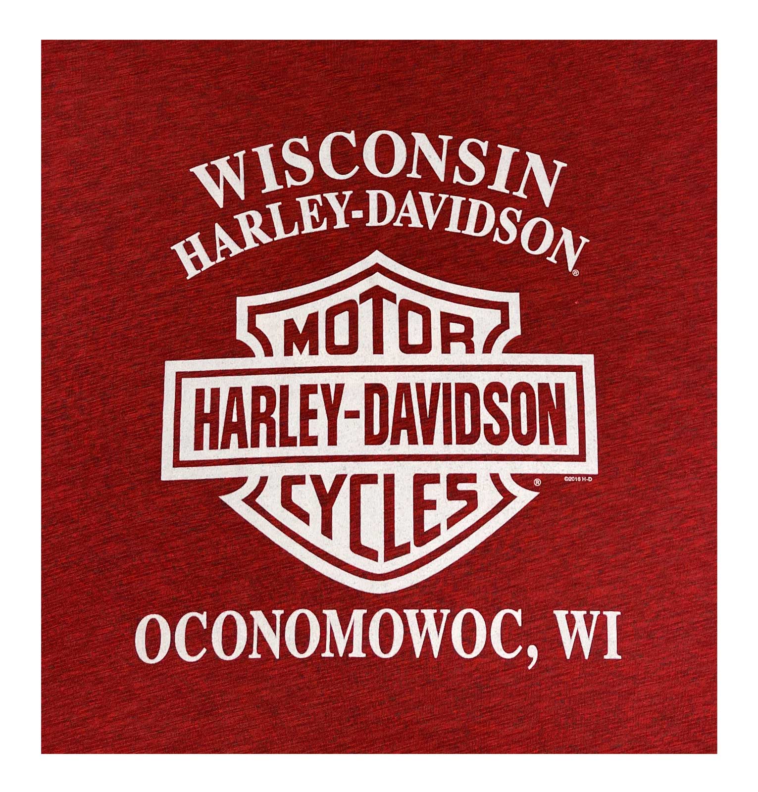 Harley-Davidson Free Shipping - Harley-Davidson Men's H-D Short Sleeve Crew-Neck Cotton Blend T-Shirt - Red - Free Shipping on many products plus Orders Over $99