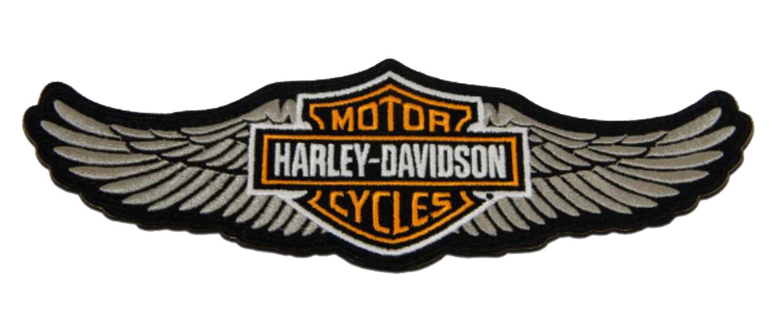 Harley-Davidson 8 in. Embroidered Winged Bar & Shield Logo Emblem Sew-On Patch - Wisconsin Harley-Davidson