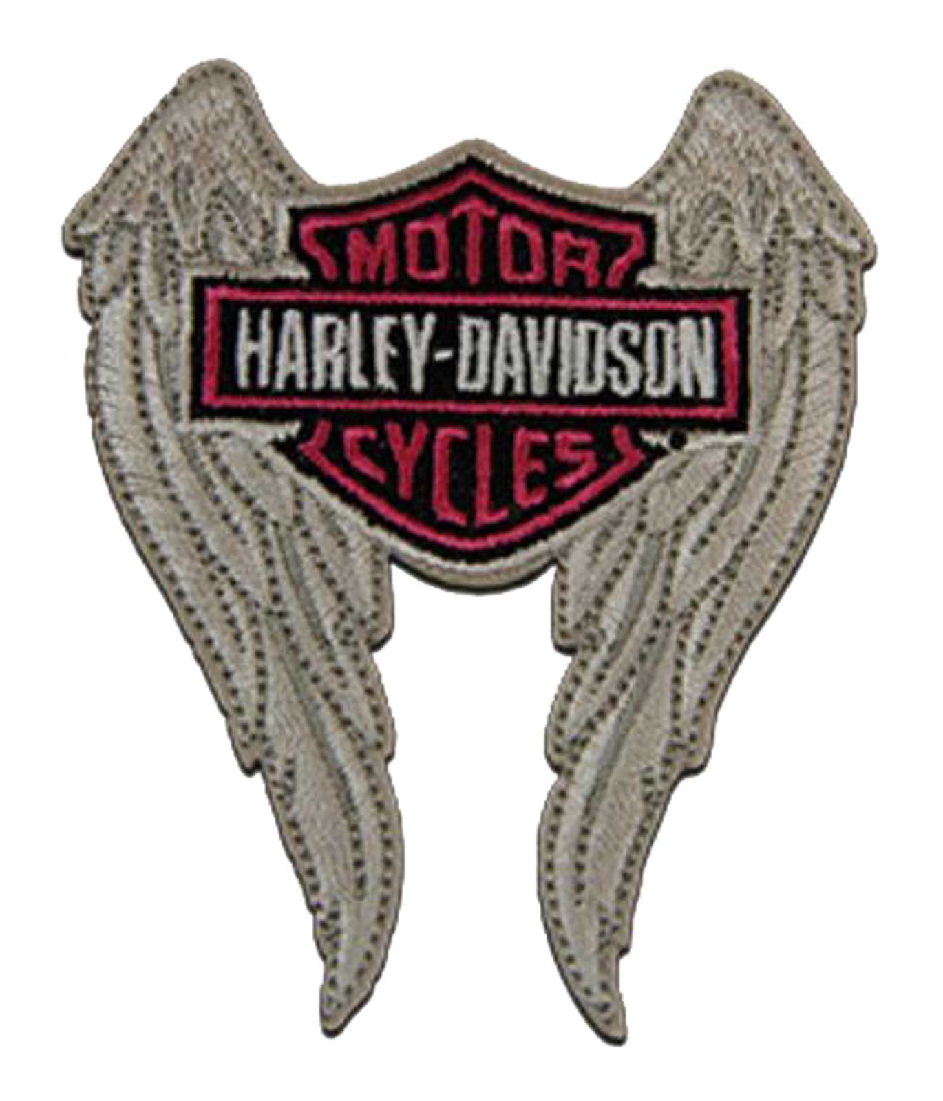 Harley-Davidson 2 inch Embroidered Winged Bar & Shield Logo Emblem Sew-On Patch - Wisconsin Harley-Davidson