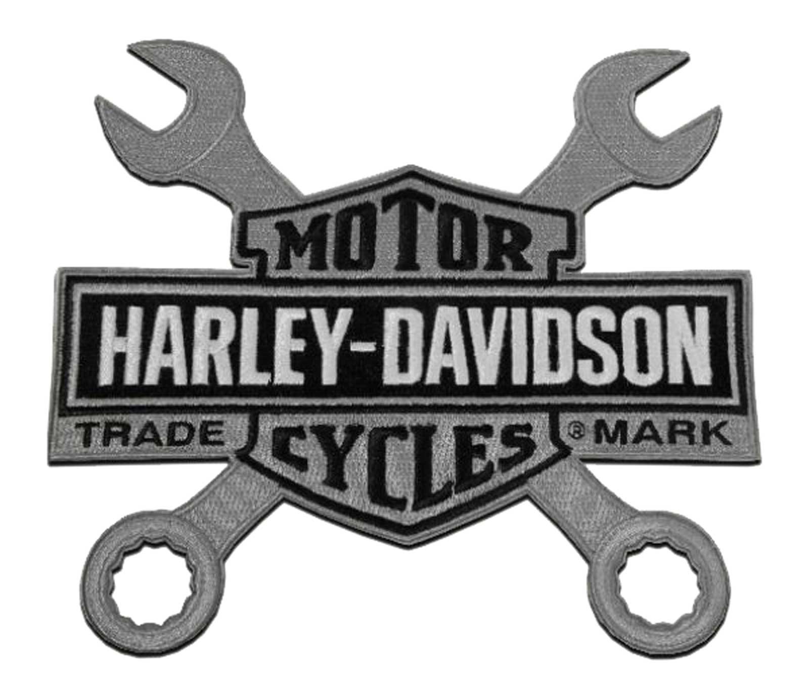 Harley-Davidson 5 in. Embroidered Winged Bar & Shield Logo Emblem Sew-On  Patch, Harley Davidson 