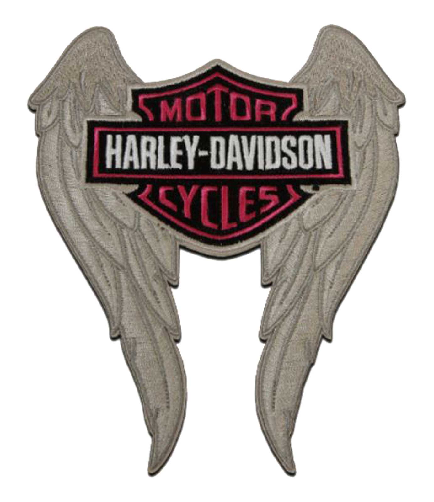 Harley-Davidson 5 in. Embroidered Winged Bar & Shield Logo Emblem Sew-On Patch - Wisconsin Harley-Davidson