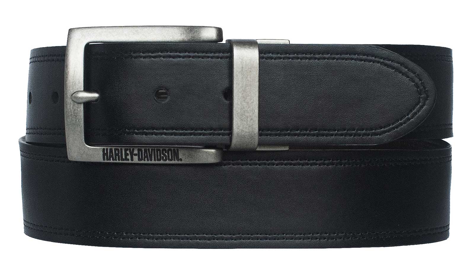 Harley-Davidson Men's Free Rein American Flag Leather Belt - Brown