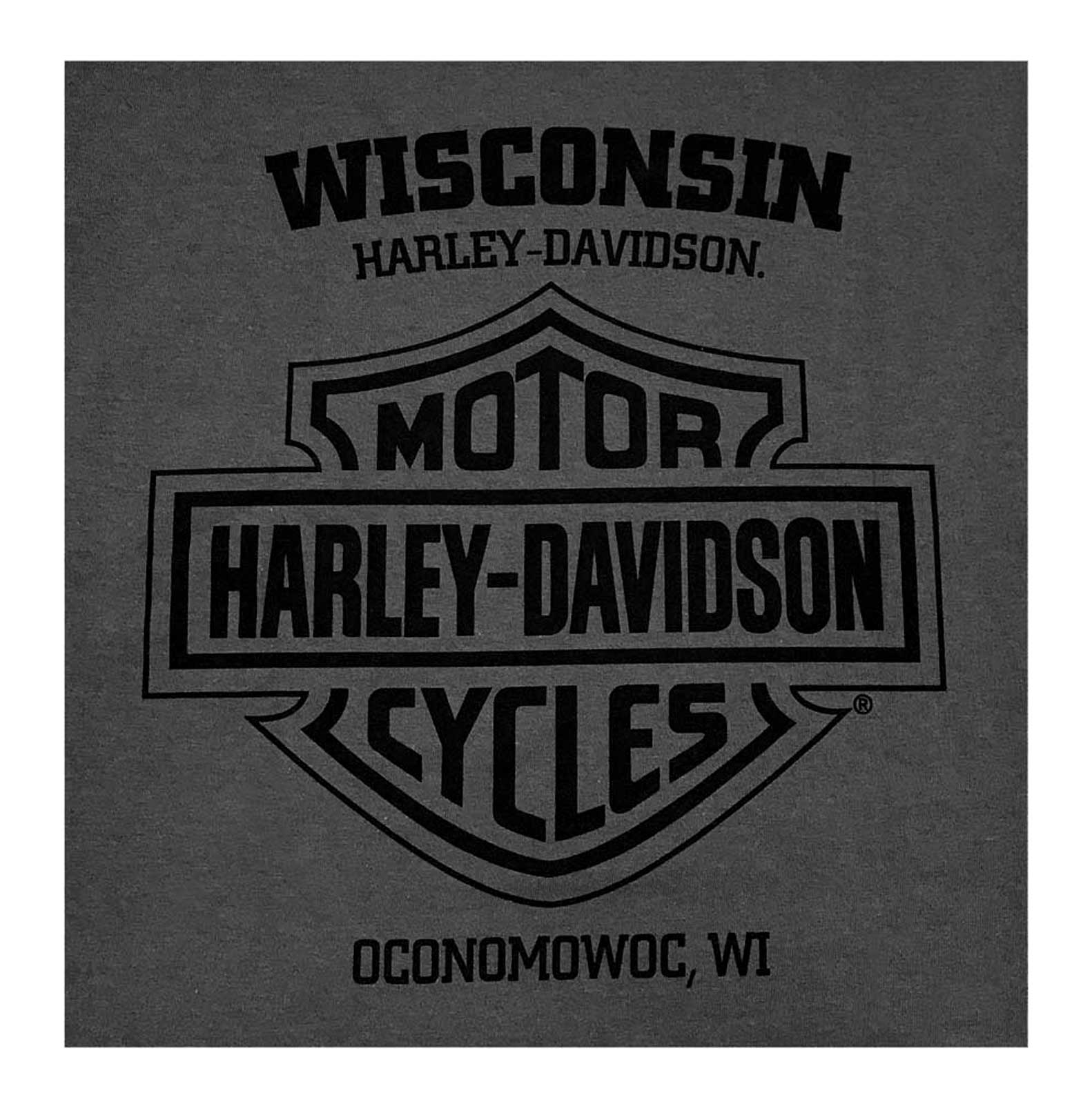 Harley-Davidson Free Shipping - Harley-Davidson Men's Gas Cap Chest Pocket Short Sleeve T-Shirt - Charcoal Gray - Free Shipping on many products plus Orders Over $99