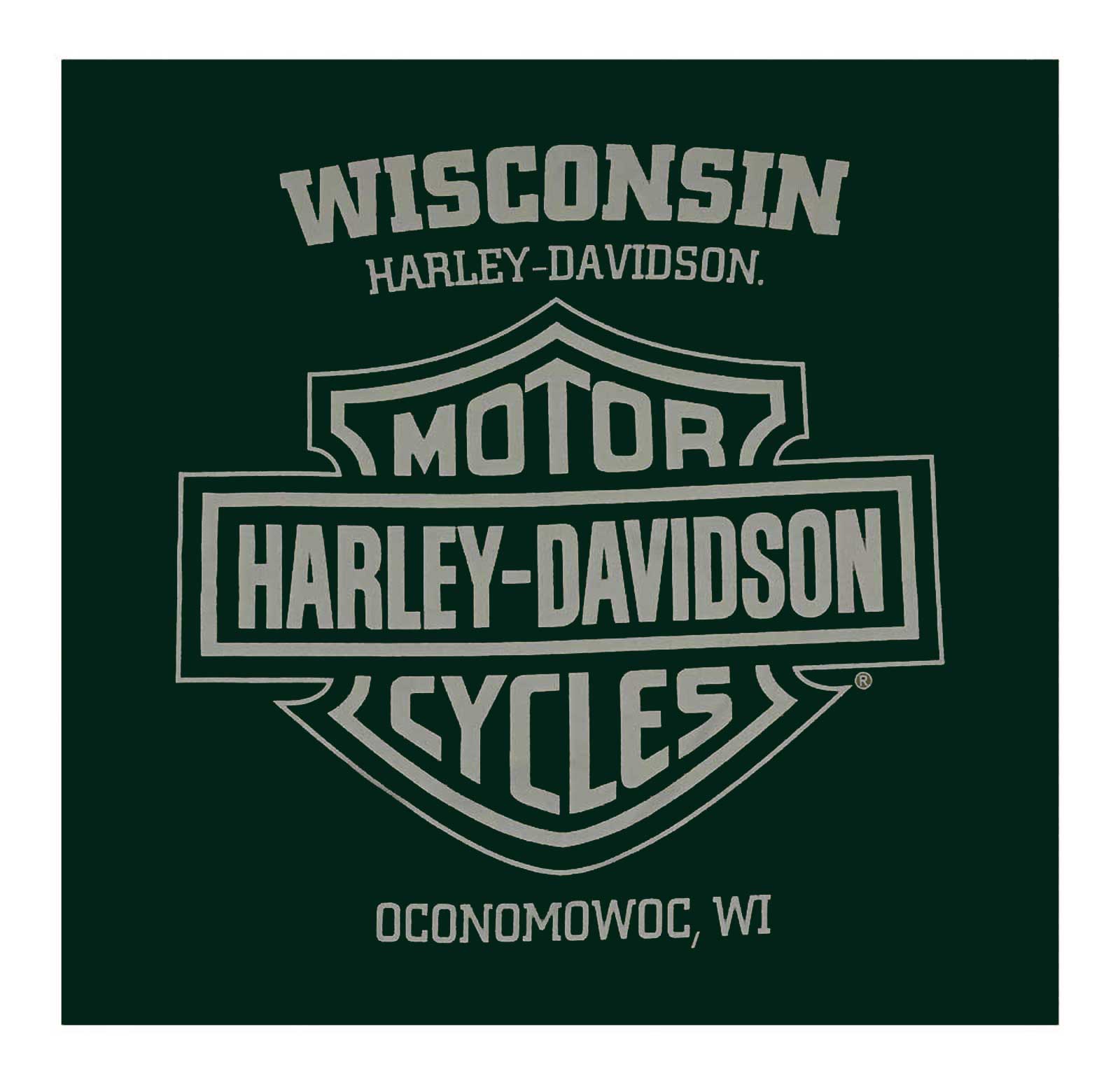 Harley-Davidson Free Shipping - Harley-Davidson Men's Firepower Long Sleeve Crew-Neck Cotton Shirt - Green - Free Shipping on many products plus Orders Over $99
