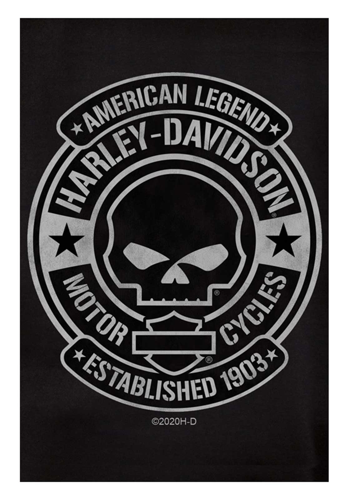 Harley-Davidson Men's Justified Skull Chest Pocket Short Sleeve T-Shirt - Black - No Hassle Returns at Wisconsin Harley