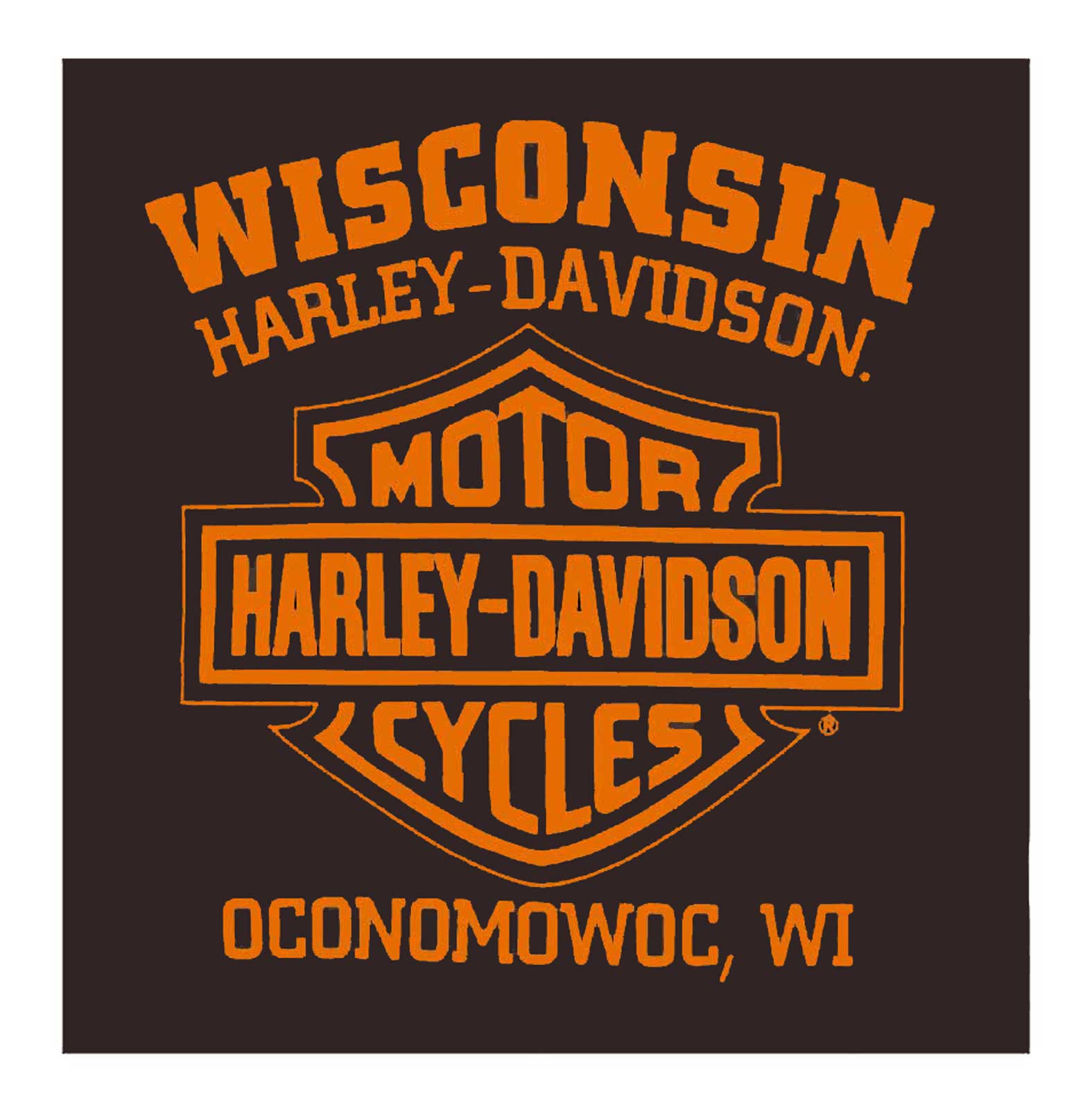 Harley-Davidson Free Shipping - Harley-Davidson Men's Carved H-D Short Sleeve Crew-Neck Cotton T-Shirt, Brown - Free Shipping on many products plus Orders Over $99