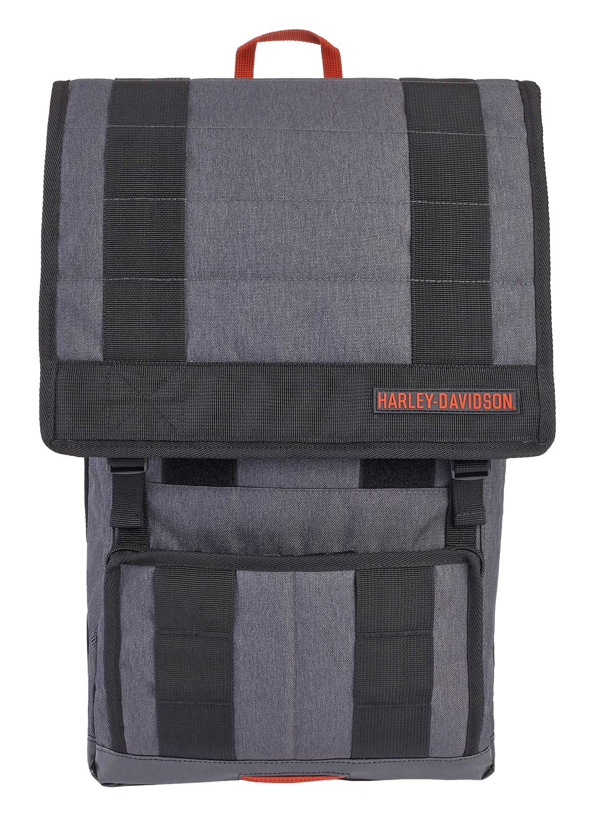 Harley-Davidson Commuter H-D Slim Flap Closure Backpack - Heather Gray - Wisconsin Harley-Davidson