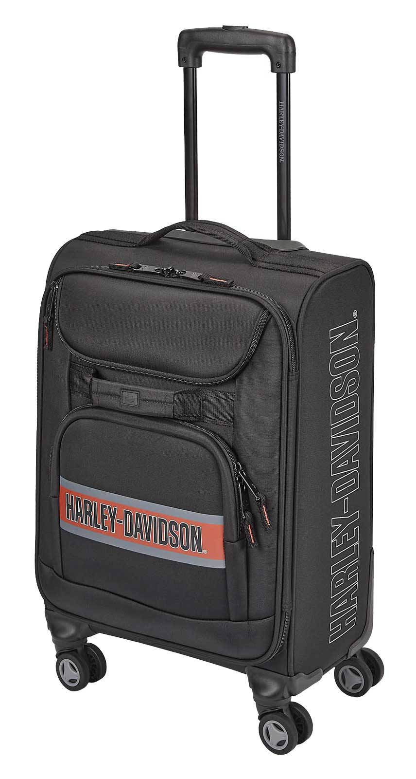 Harley-Davidson 22" Trailblazer Multi-Pocket Wheeled Travel Luggage (22") - Wisconsin Harley-Davidson