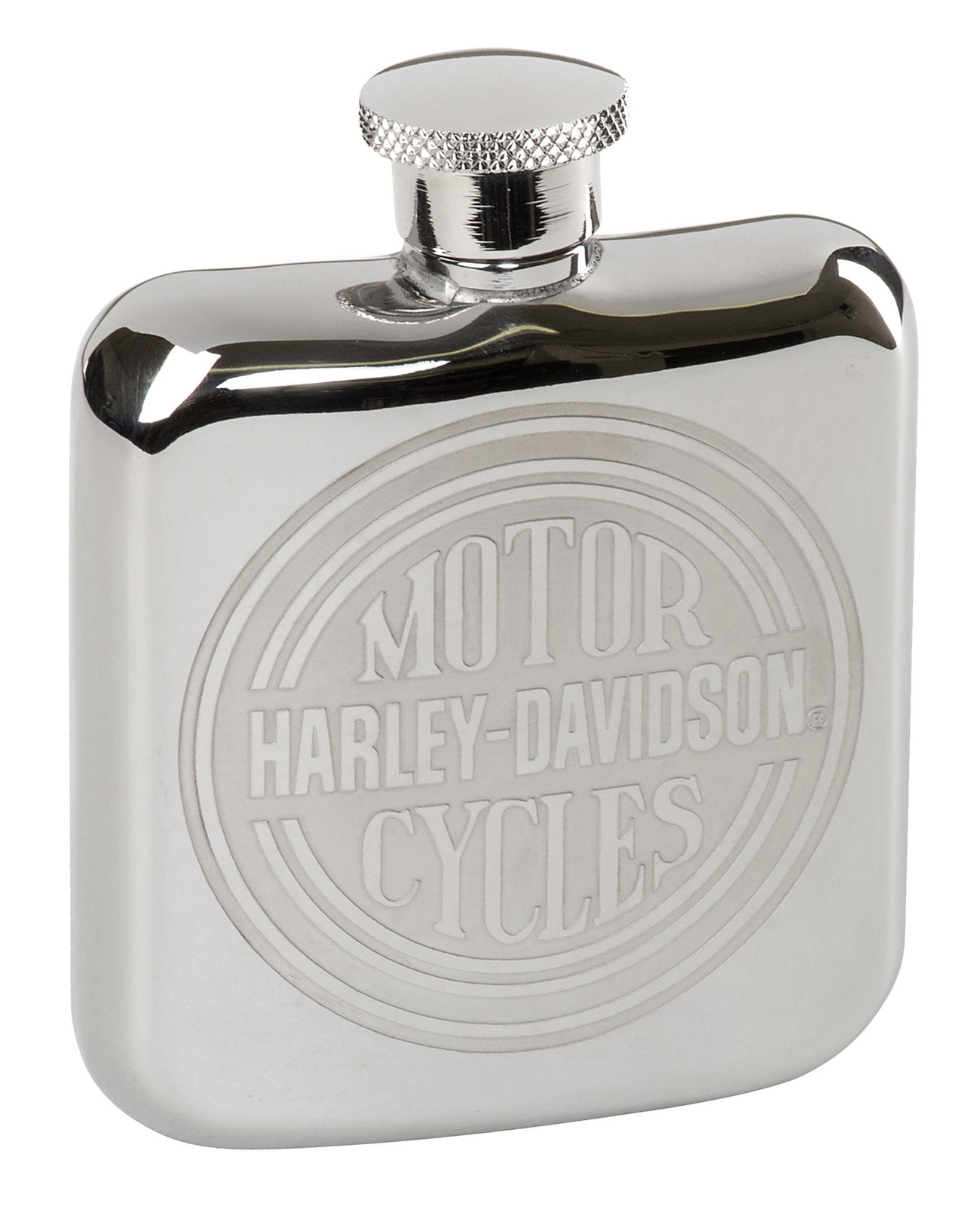 Harley-Davidson Free Shipping - Harley-Davidson Engraved Circle H-D Logo Stainless Steel Hip Flask - Silver - Free Shipping on many products plus Orders Over $99