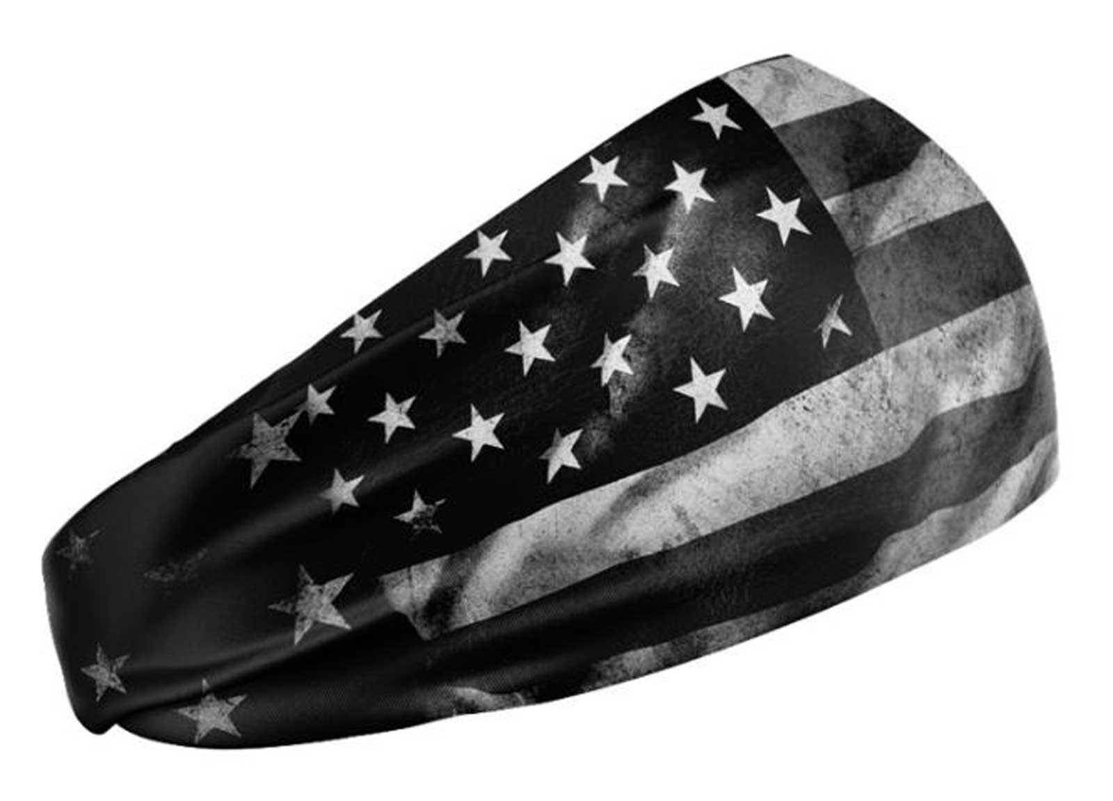 That's A Wrap Unisex Old Glory Versatile Multi-Function Do Band - Black/Gray - No Hassle Returns at Wisconsin Harley