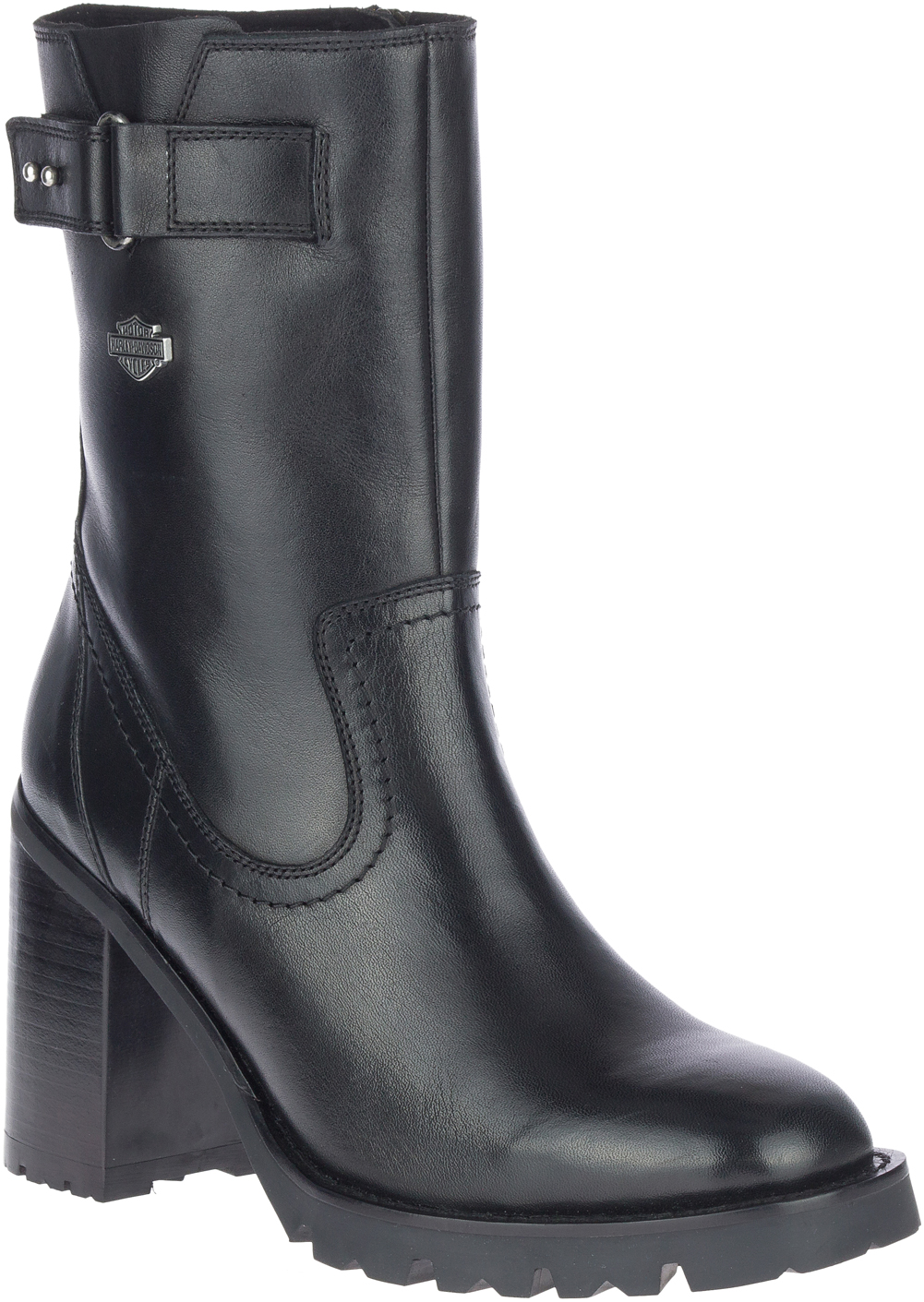 Harley-Davidson® Women's Adina 3.75-Inch Heeled Black Motorcycle Boots,  D84730