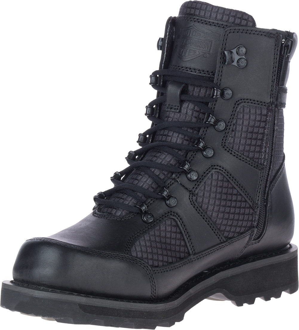 Harley-Davidson® Men's Lensfield 7-Inch Black Motorcycle Boots, D93771 ...