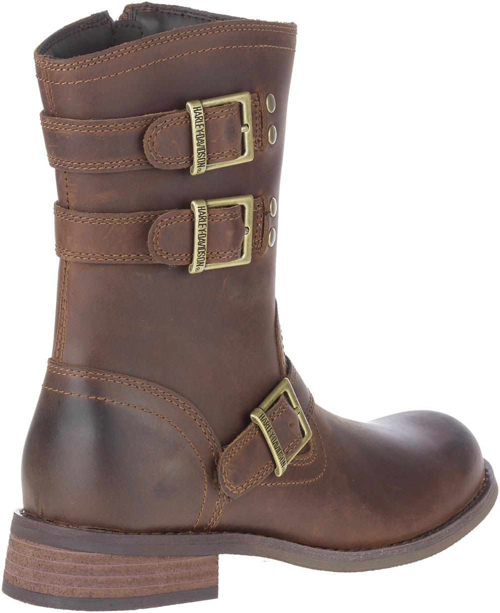 Harley-Davidson Women's Dorilee 7.75-In Brown Engineer Motorcycle Boots, D84752 - No Hassle Returns at Wisconsin Harley