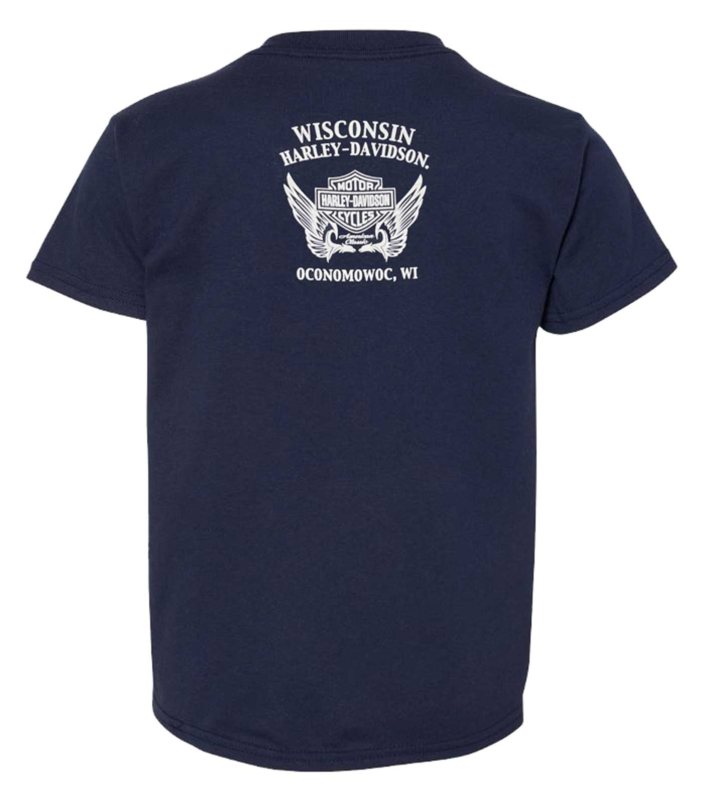 Harley-Davidson Free Shipping - Harley-Davidson Girl's Colorful Heart Short Sleeve Tee, Toddler & Youth, Blue - Free Shipping on many products plus Orders Over $99