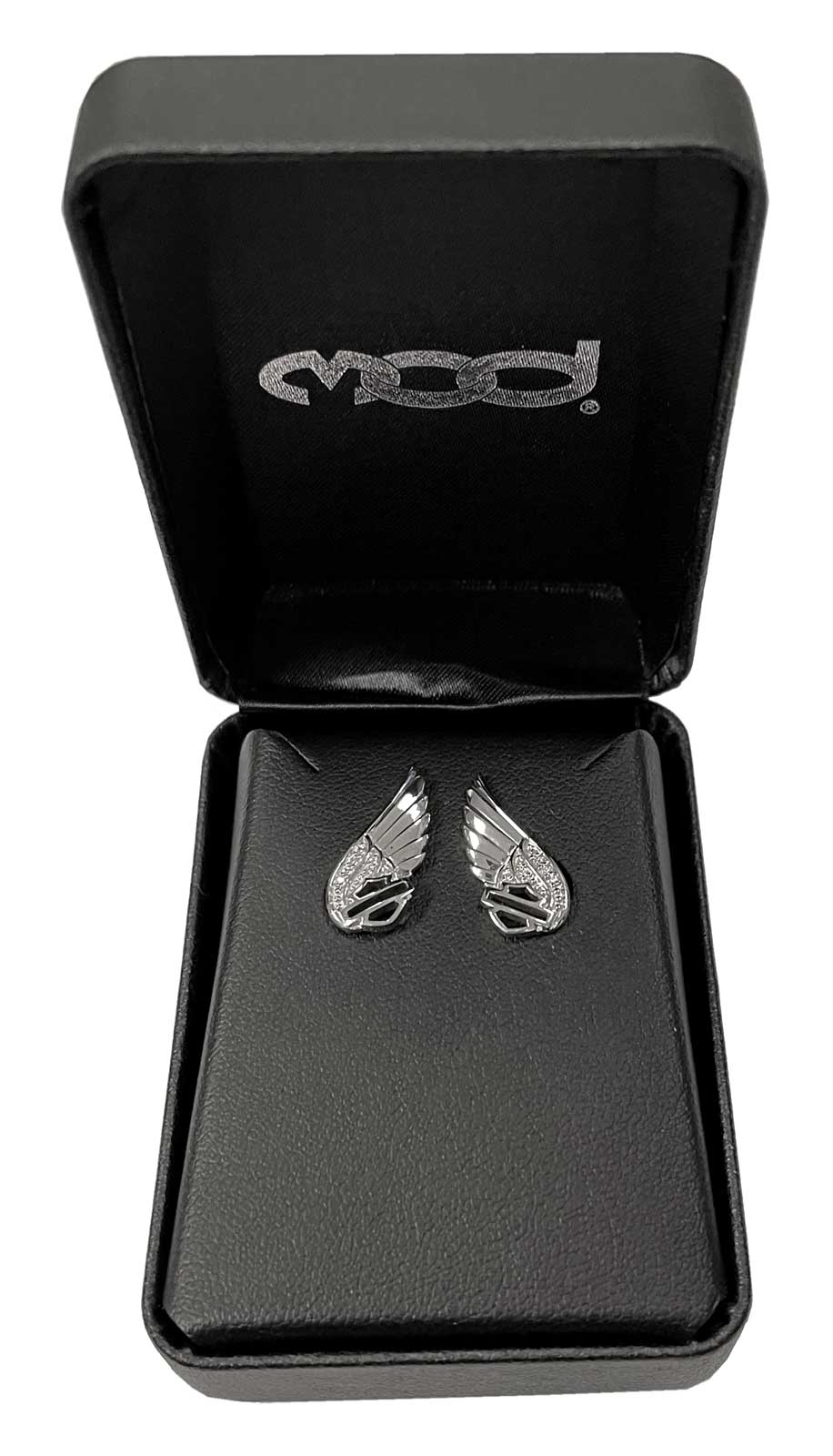 Harley-Davidson Free Shipping - Harley-Davidson Women's Bling Wing Bar & Shield Post Earrings, Sterling Silver - Free Shipping on many products plus Orders Over $99