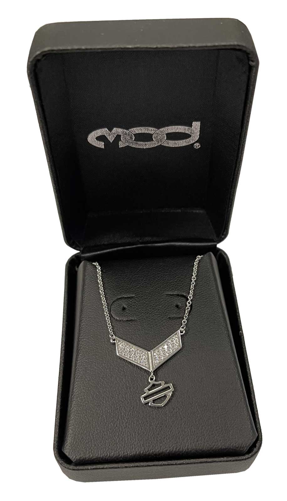 Harley-Davidson Free Shipping - Harley-Davidson Women's Insignia Bling Bar & Shield Necklace, Sterling Silver - Free Shipping on many products plus Orders Over $99