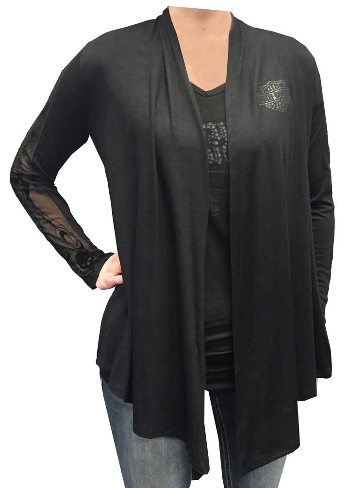 mini black cardigan