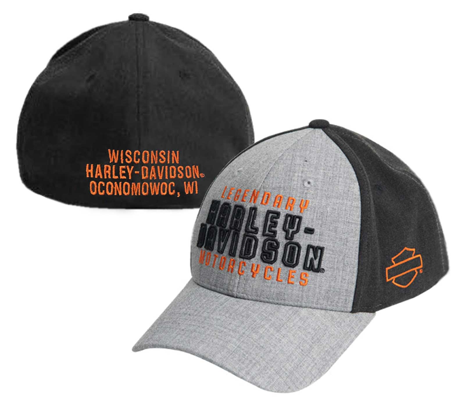 Harley-Davidson Free Shipping - Harley-Davidson Men's Hazard Curved Bill Stretch Fit Colorblocked Baseball Cap - Free Shipping on many products plus Orders Over $99