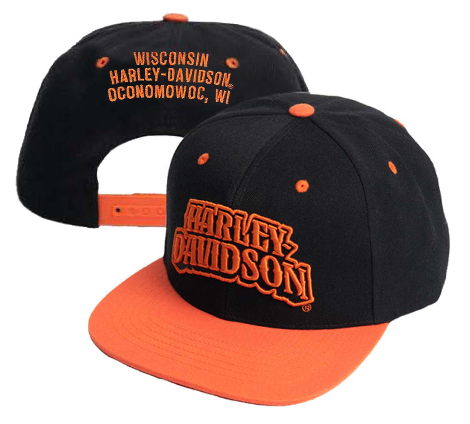 Snapback Flat Brim Baseball Cap 
