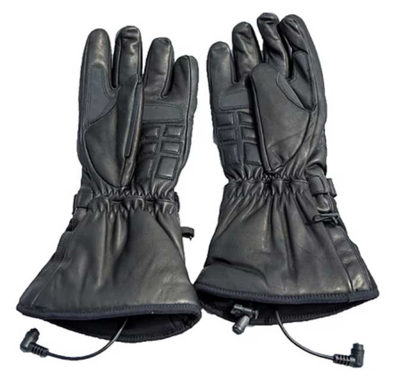 California Heat 12V Heated Wind & Water Proof Riding Gauntlet Gloves - Black - Largest Selection of Harley-Davidson Products