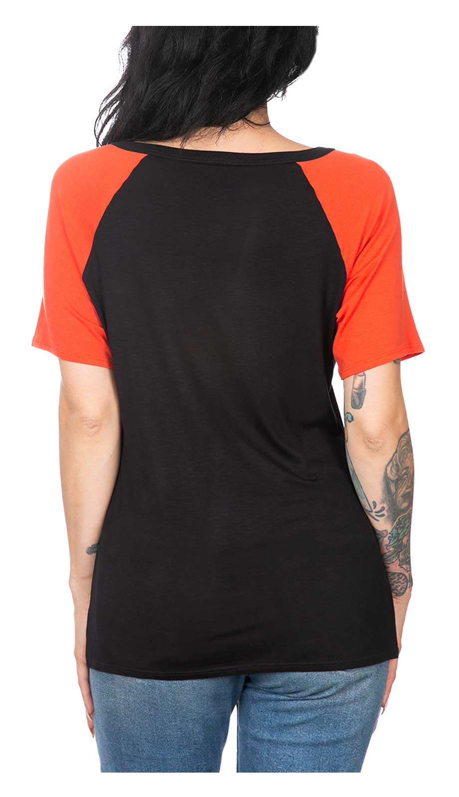 Harley-Davidson Women's Embellished H-D Raglan Short Sleeve Scoop Neck Top - No Hassle Returns at Wisconsin Harley