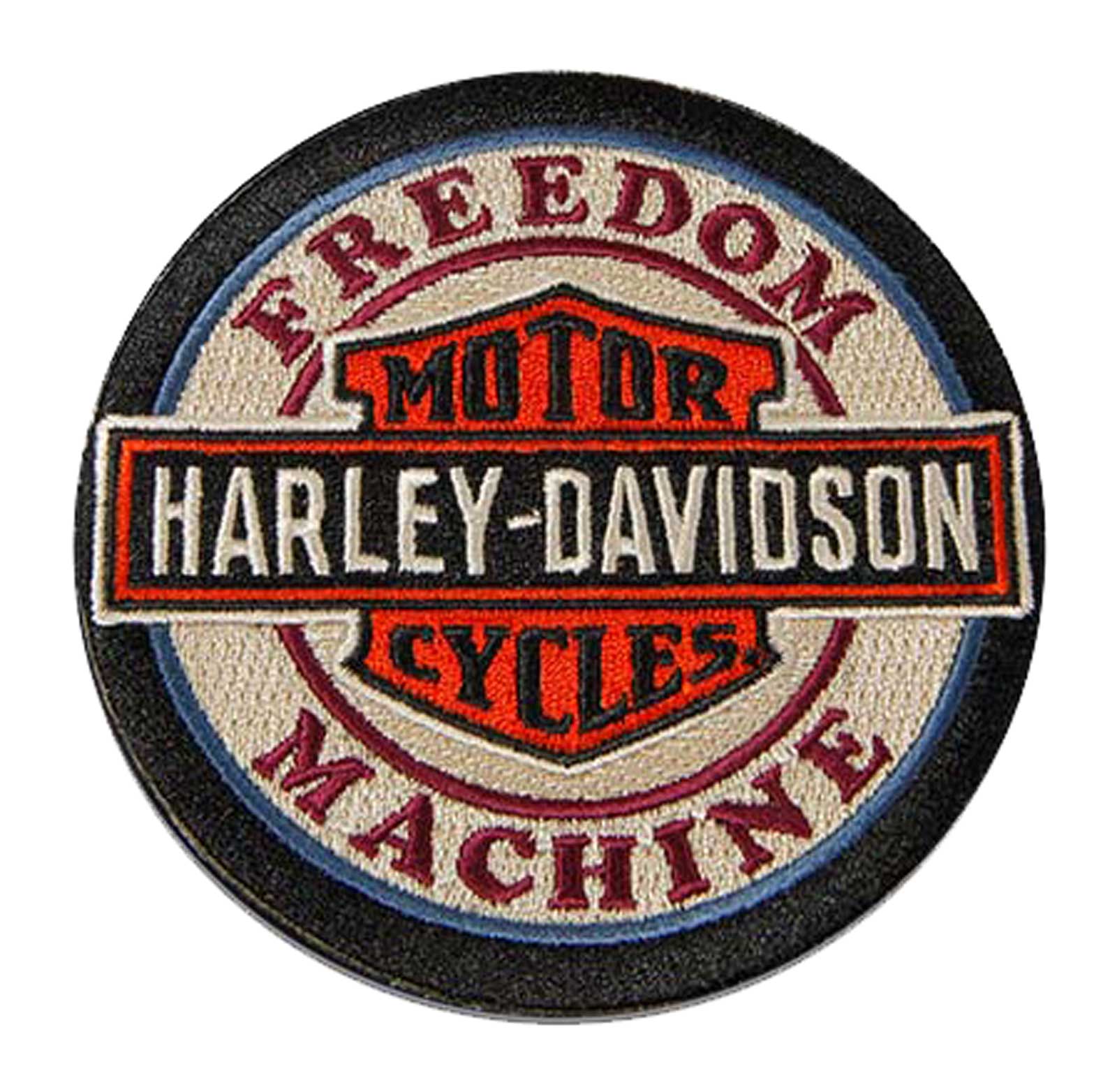 Harley-Davidson® 4 in. Woven Freedom Machine B&S Logo Emblem Sew