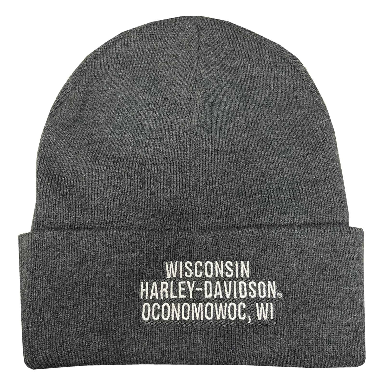 Harley-Davidson Free Shipping - Harley-Davidson Men's Landed Willie G Skull Embroidered Cuffed Beanie Hat - Gray - Free Shipping on many products plus Orders Over $99