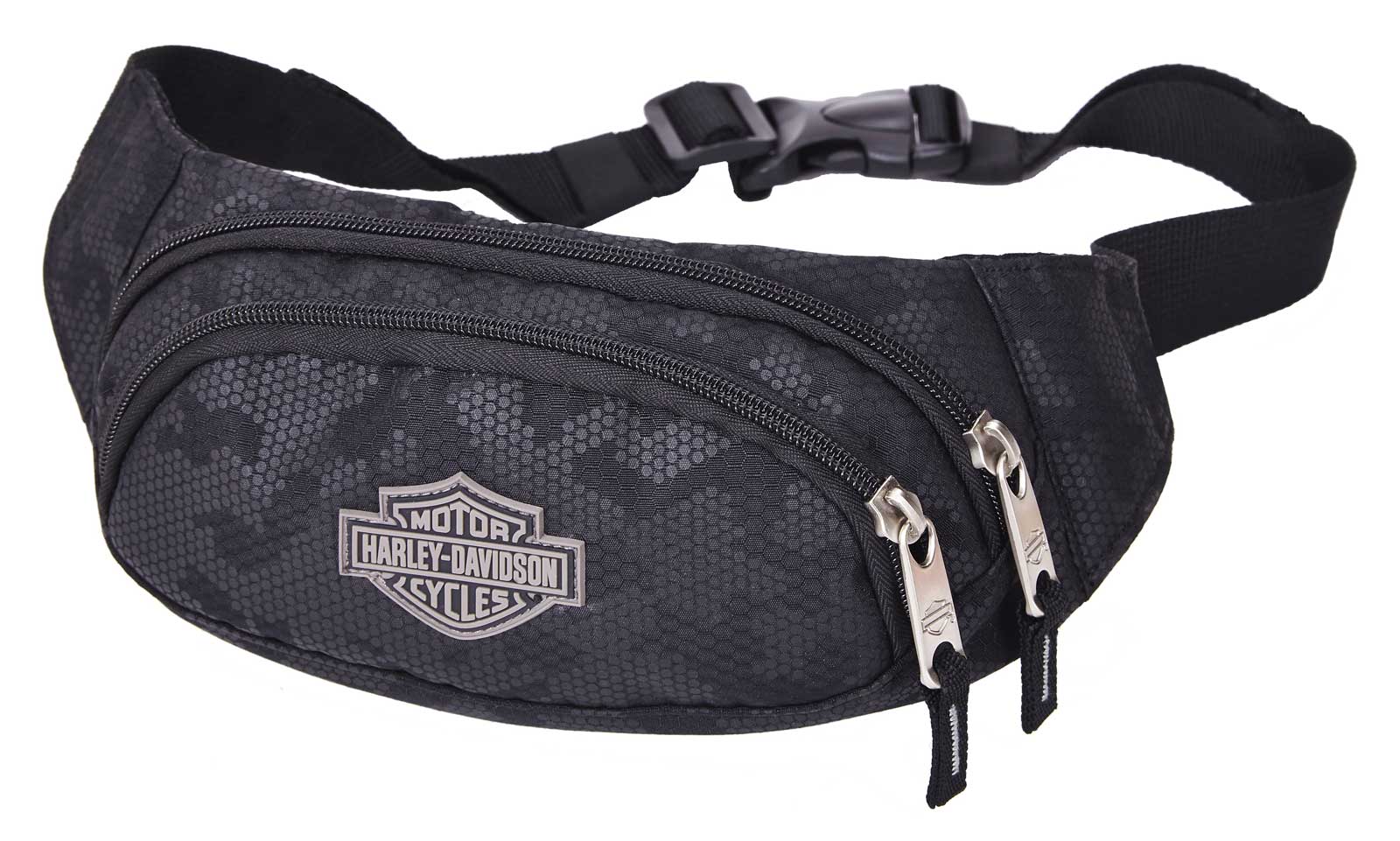 Harley-Davidson Bar & Shield Logo Zippered Adjustable Hip Pack - Nightvision - Wisconsin Harley-Davidson