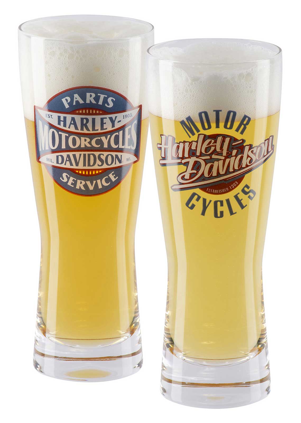 Harley-Davidson® Parts & Service Graphic Set of Two Pilsner