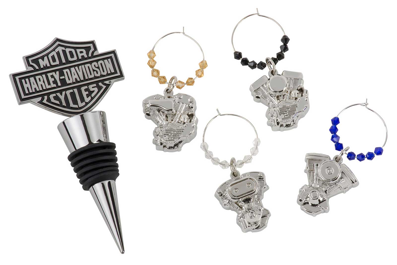 Harley-Davidson® Bar & Shield Engine Wine Bottle Stopper & Wine