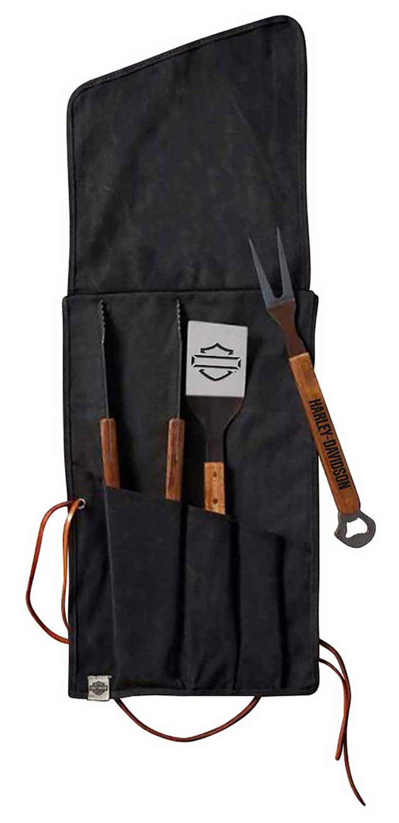 Harley-Davidson Bar & Shield Logo Grill Tool Set & Bag - Three-Piece Set - Wisconsin Harley-Davidson