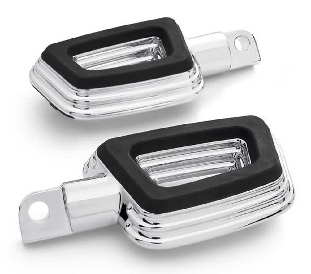 Harley-Davidson Empire Highway Rider Cut-Out Footpegs - Chrome Finish 50501895 - Wisconsin Harley-Davidson