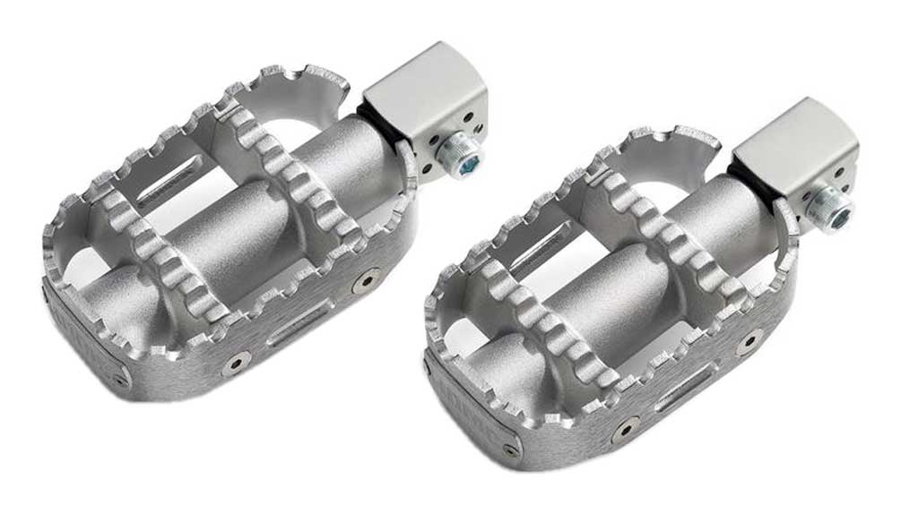 Harley-Davidson 80GRIT Passenger Footpegs, Multi-Fit Item - Raw Finish 50501395A - Wisconsin Harley-Davidson