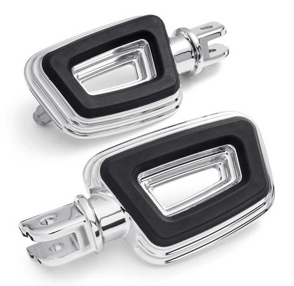 Harley-Davidson Empire Large Rider Cut-Out Footpegs - Chrome Finish 50501855 - Wisconsin Harley-Davidson