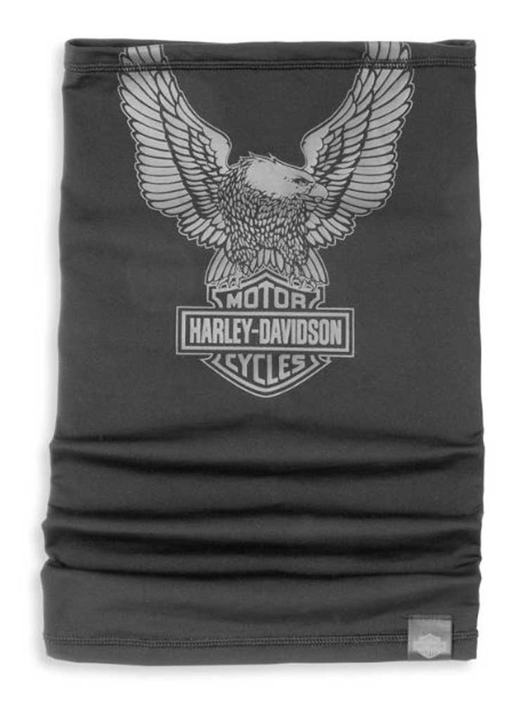 Harley-Davidson Eagle Graphic Extended Length Winter Neck Tube- Black 97124-22VX - Wisconsin Harley-Davidson