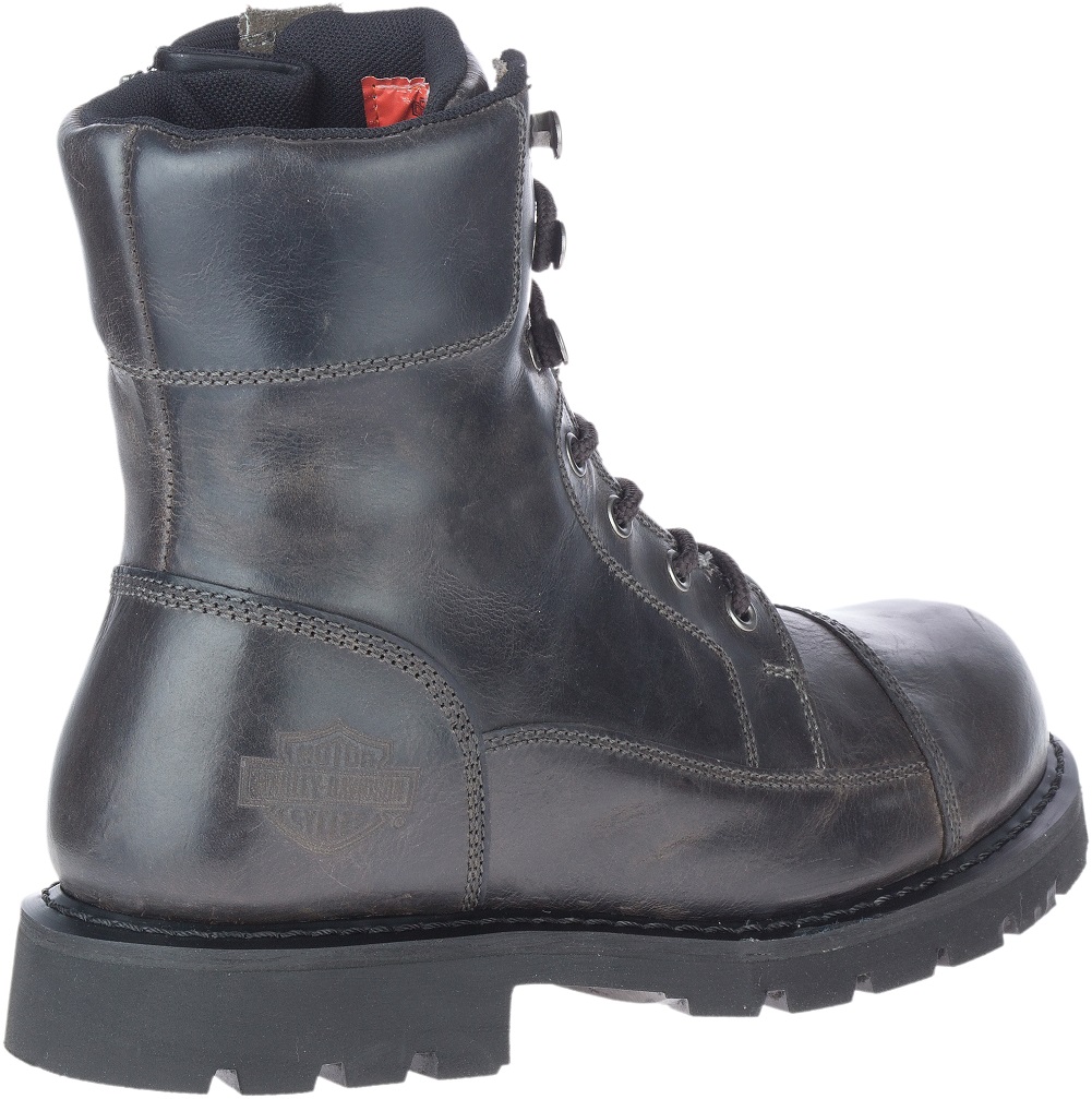 Harley-Davidson Men's Pearson 8-Inch Waterproof Grey Motorcycle Boots D93796 - No Hassle Returns at Wisconsin Harley