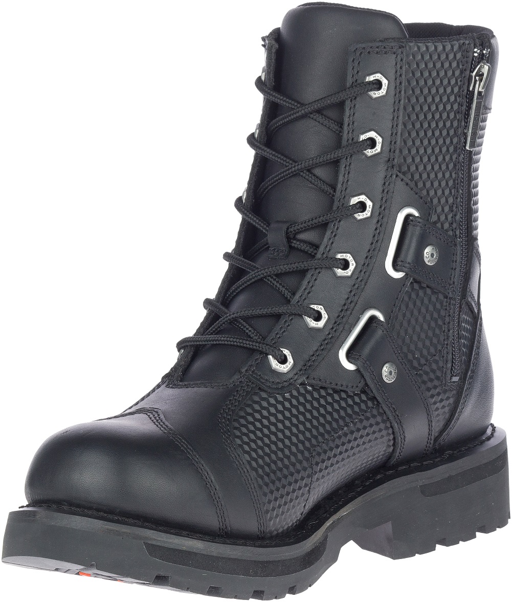 Harley-Davidson Free Shipping - Harley-Davidson Men's Stealth Carbon Lace 7-Inch Black Motorcycle Boots, D93788 - Free Shipping on many products plus Orders Over $99