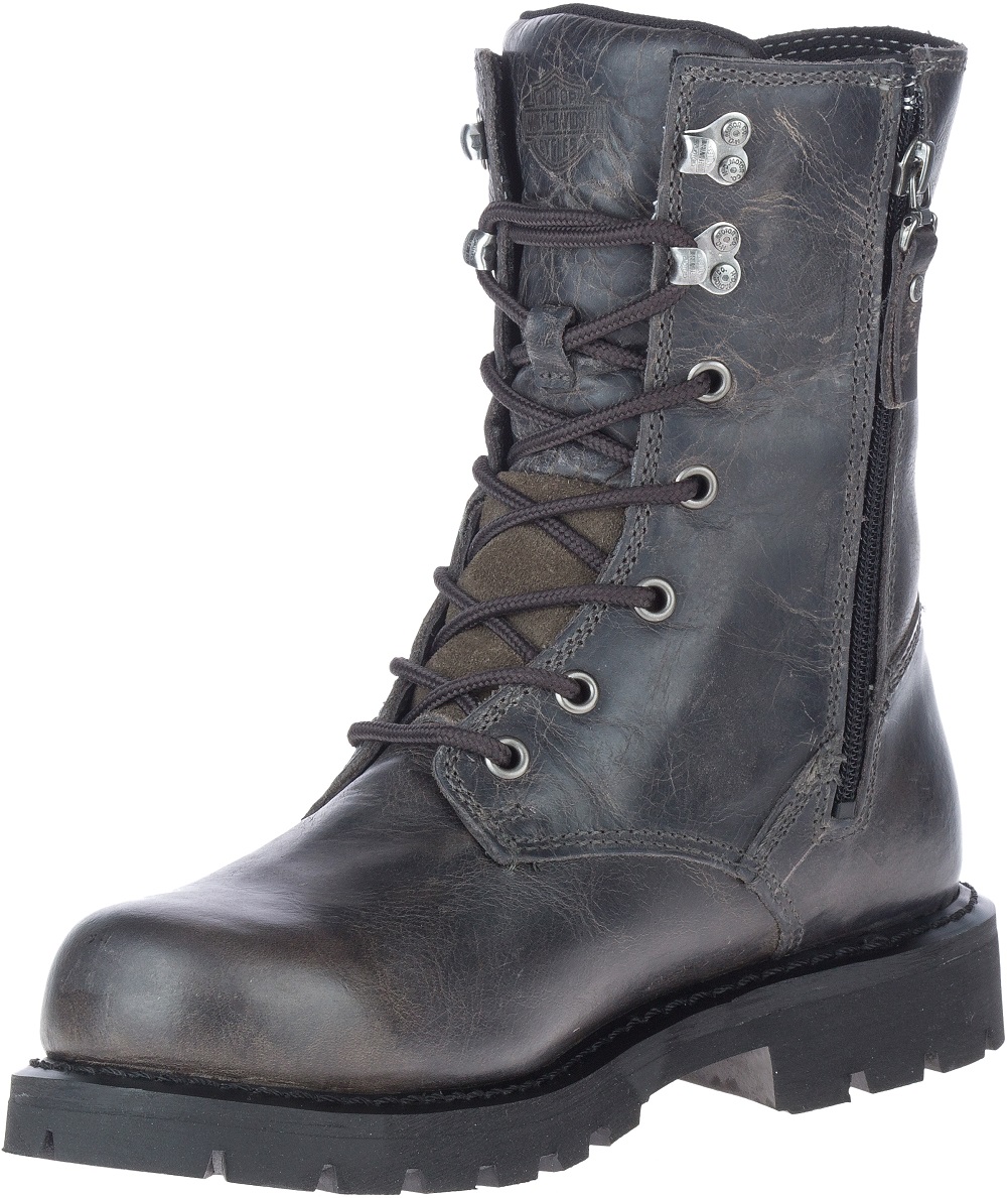 Harley-Davidson® Women's Pearson 7-Inch Grey Motorcycle Boots