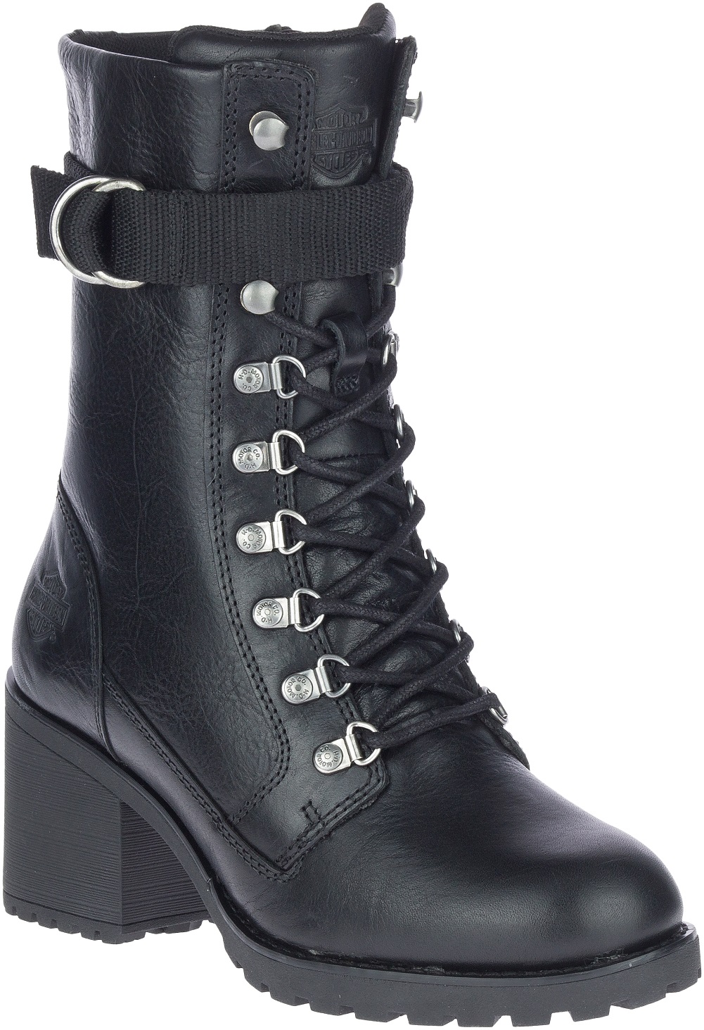 Harley-Davidson Women's Marinda 9-Inch Black Motorcycle Boots, D84762 - Wisconsin Harley-Davidson