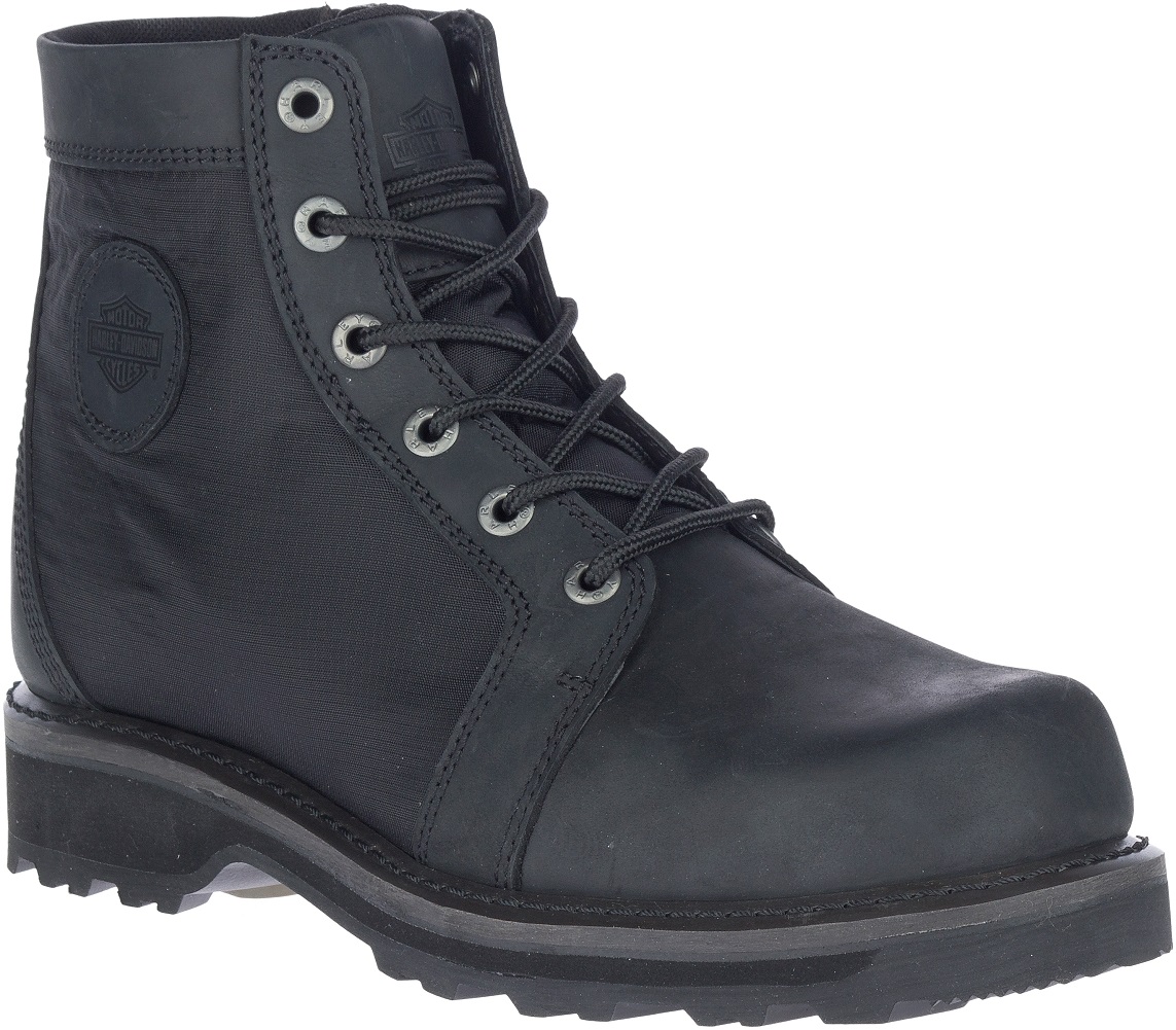 Harley-Davidson Men's Hamlyn 6-Inch Black Motorcycle Boots, D93785 - Wisconsin Harley-Davidson
