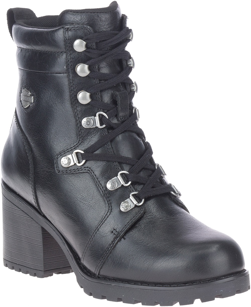 Harley-Davidson Women's Marinda 5-Inch Black Motorcycle Boots, D84760 - Wisconsin Harley-Davidson
