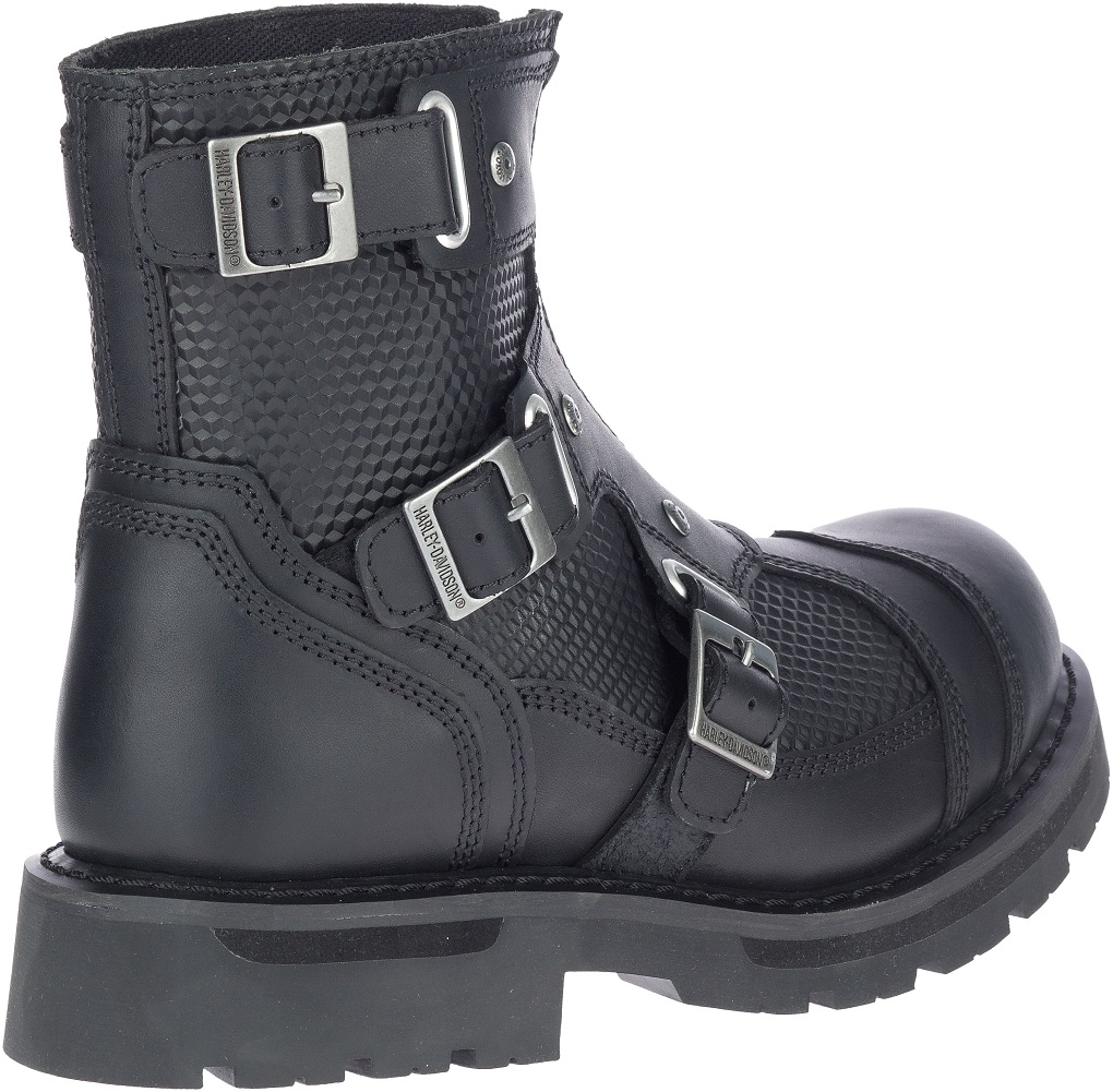 Harley-Davidson Men's Stealth Carbon Zip 6.5-Inch Black Motorcycle Boots, D93789 - No Hassle Returns at Wisconsin Harley