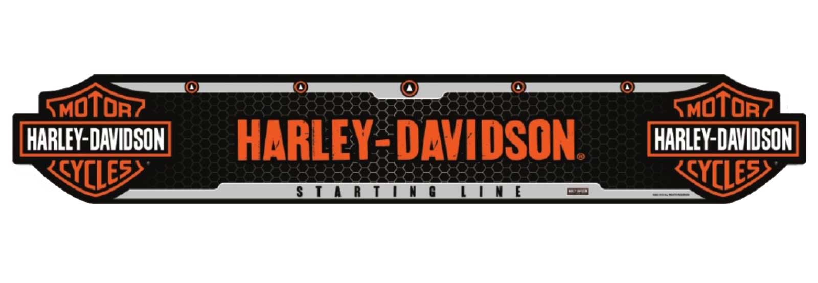 Harley-Davidson® Bar & Shield Durable Lexan Darts Starting Line - 23 x 4 inch - Wisconsin Harley-Davidson