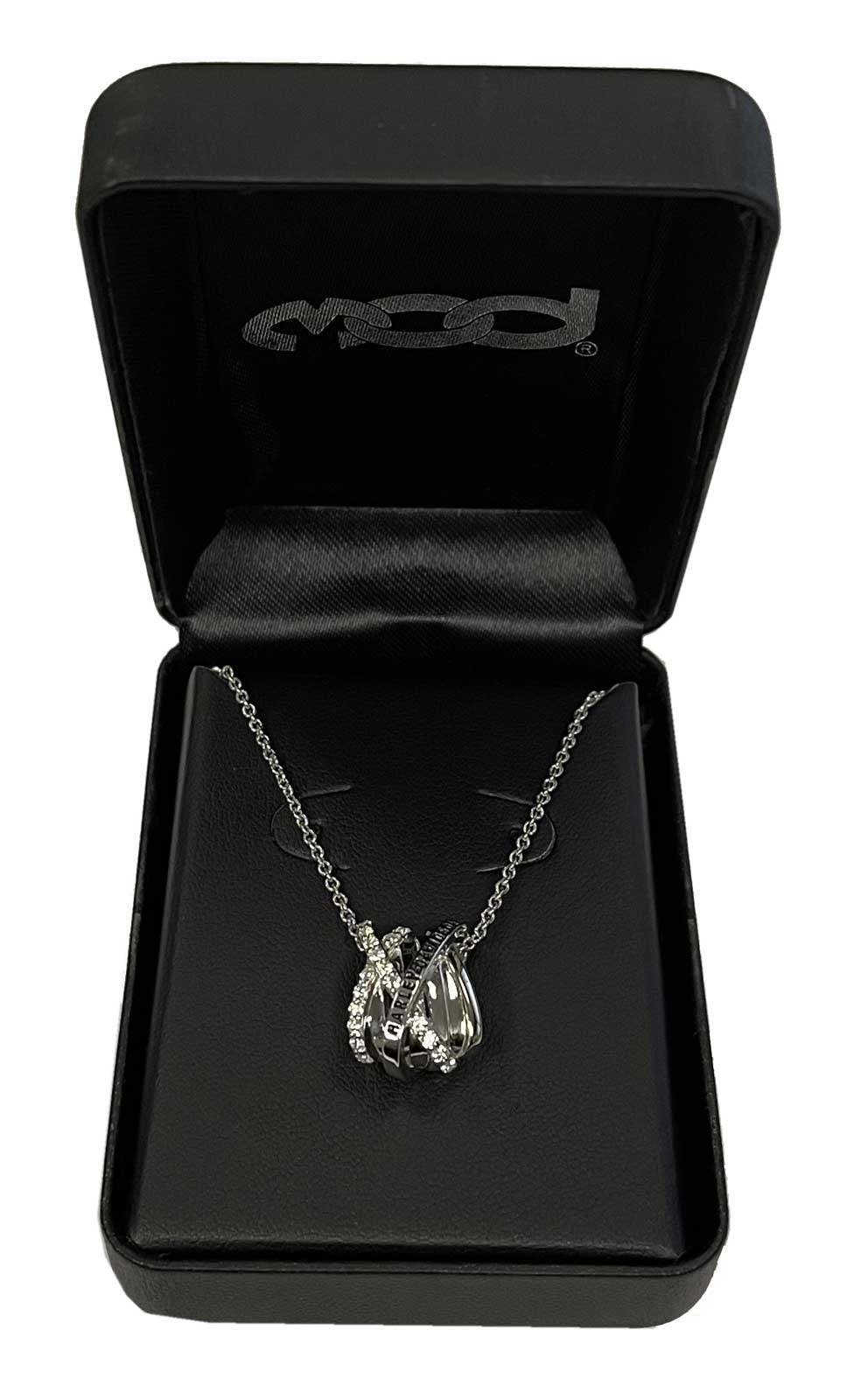 新着【Harley Davidson】ダイガーズアイ☆ペンダント ネックレス Harley-Davidson® Women's Twisted Bling H-D Crystal Necklace